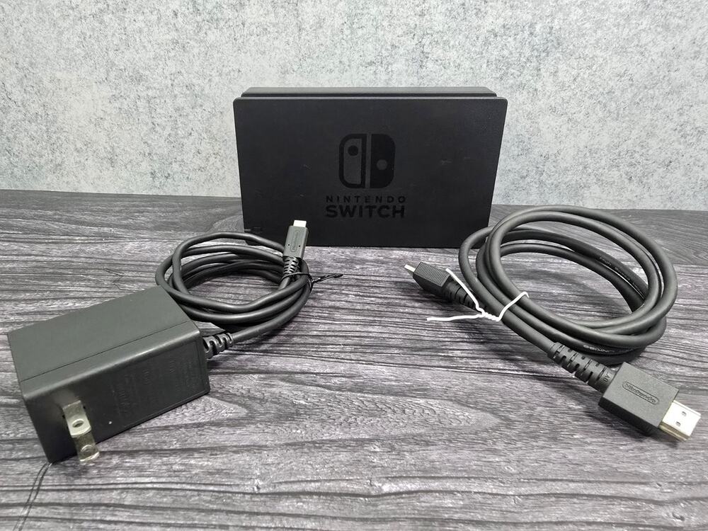 OEM Genuine Nintendo Switch BLACK Docking Station HAV-007 & HDMI Cable - A